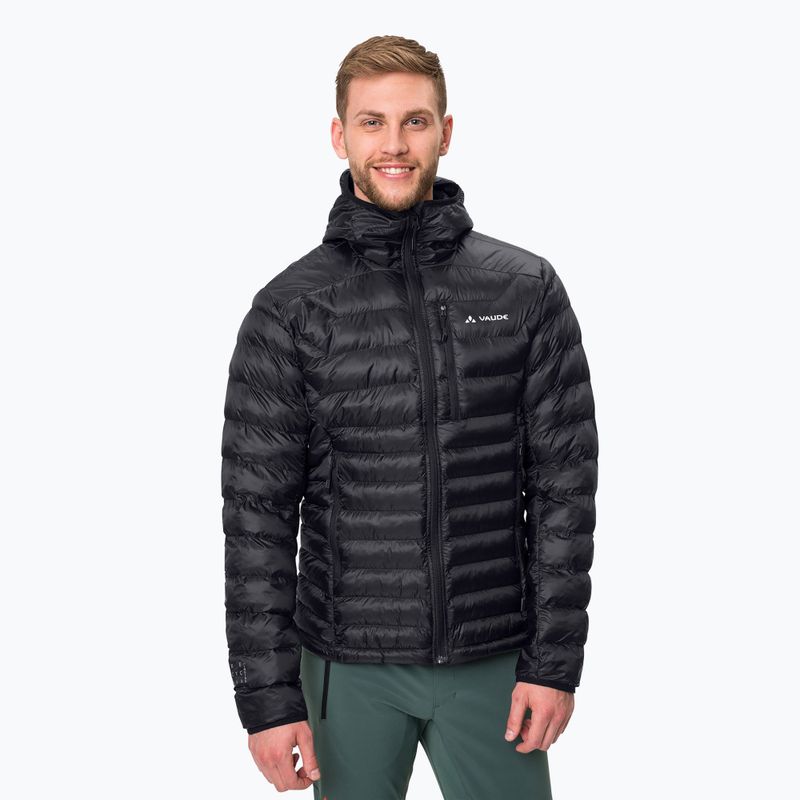 Jachetă de bărbați în jos VAUDE Batura Batura Hooded Insulation negru