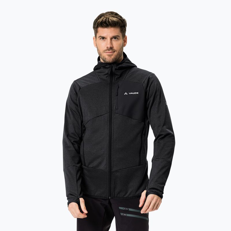 Hanorac pentru bărbați VAUDE Monviso Fleece II negru