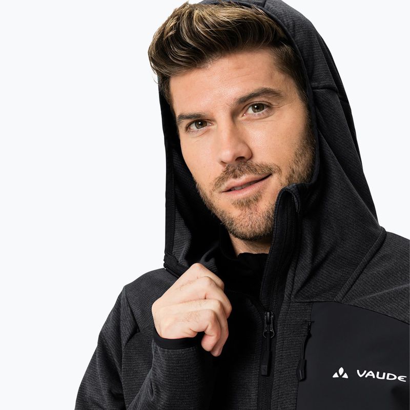 Hanorac pentru bărbați VAUDE Monviso Fleece II negru 3