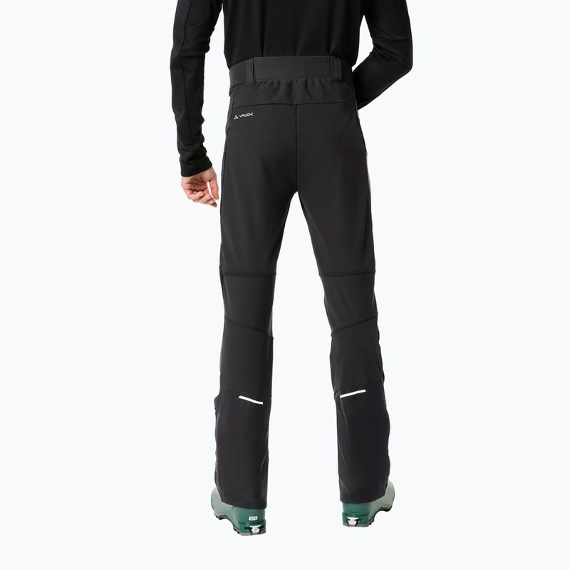 Pantaloni bărbătești softshell VAUDE Larice IV negru uni 2