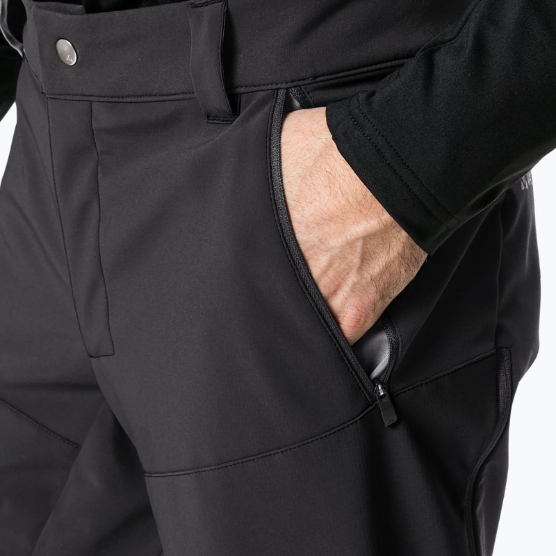Pantaloni bărbătești softshell VAUDE Larice IV negru uni 3