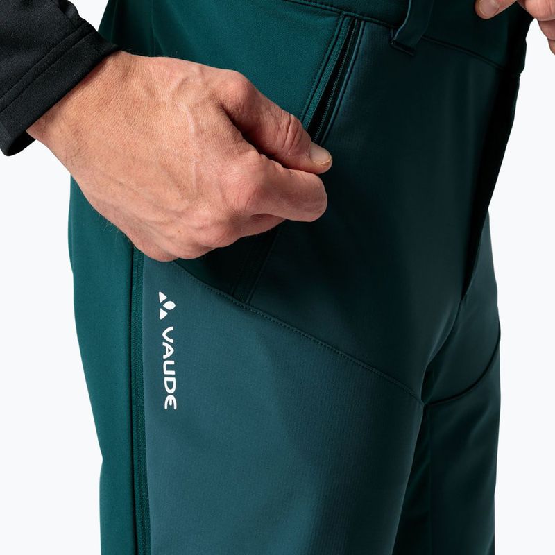 Pantaloni bărbătești softshell VAUDE Larice IV, verde mallard 3