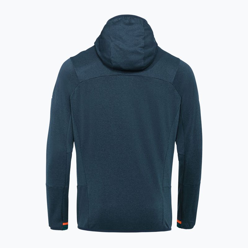 Hanorac pentru bărbați VAUDE Monviso Fleece II, de culoare verde-mare închis/verde închis 6