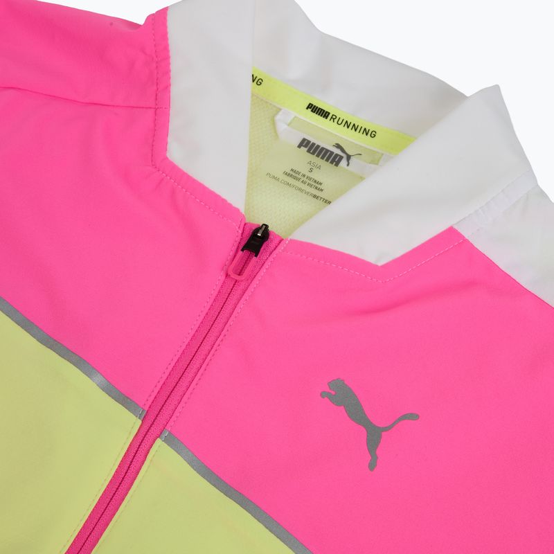 Geacă de alergare pentru femei Puma Run Lite Woven Ultra Jacket pink/neon/white 3