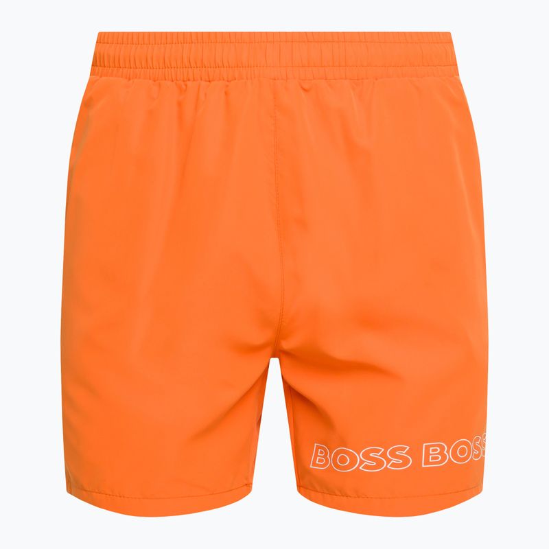 Pantaloni scurți de baie pentru bărbați Hugo Boss Dolphin portocaliu 50469300-829