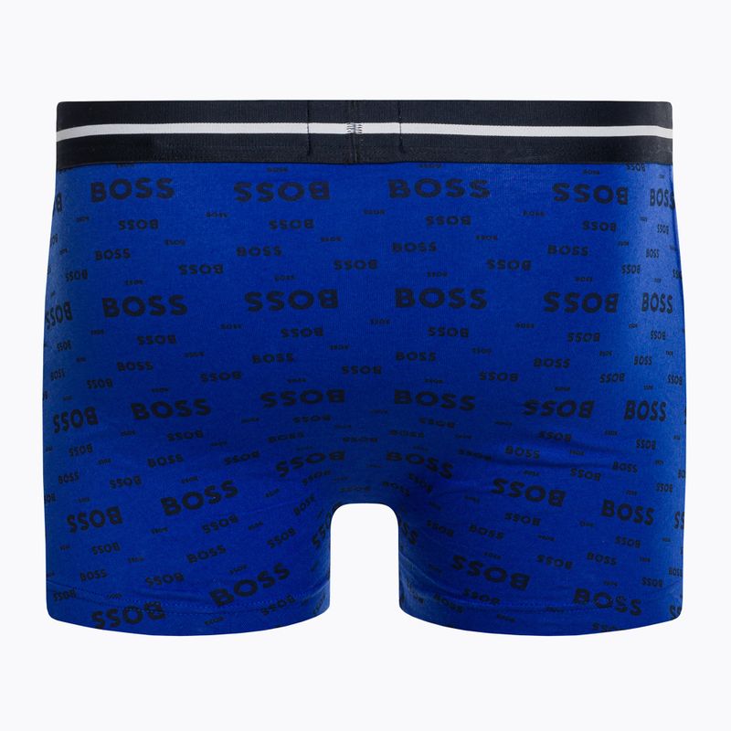 Hugo Boss Trunk Bold Design boxeri pentru bărbați 3 perechi albastru/negru/verde 50490027-466