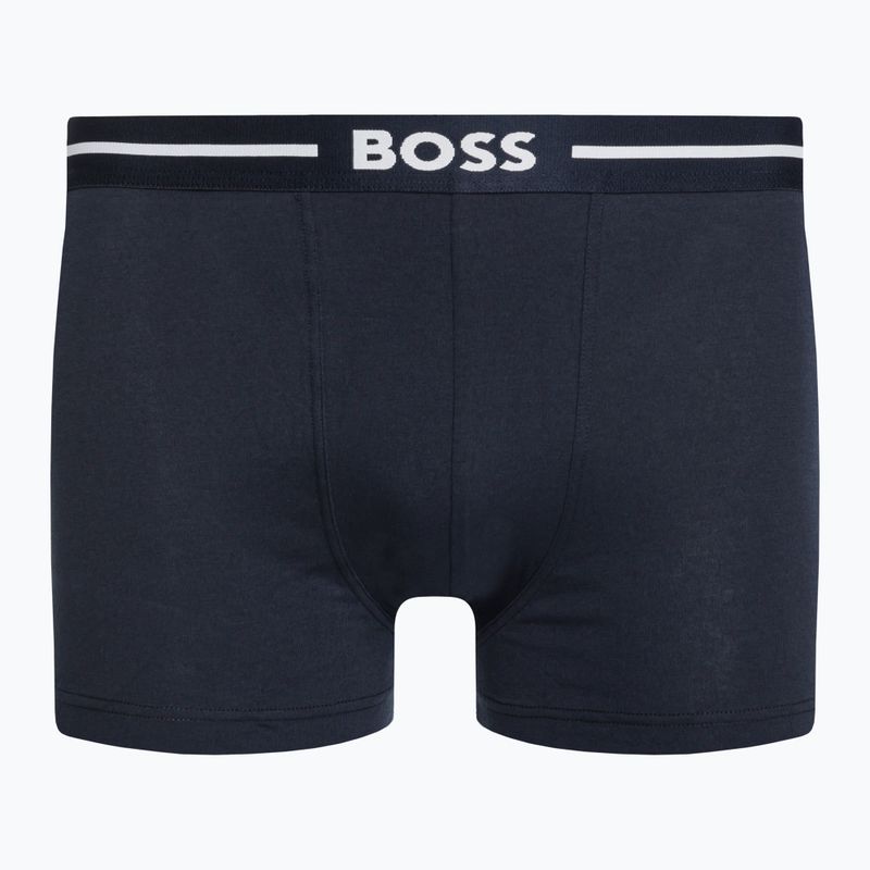 Hugo Boss Trunk Bold Design boxeri pentru bărbați 3 perechi albastru/negru/verde 50490027-466