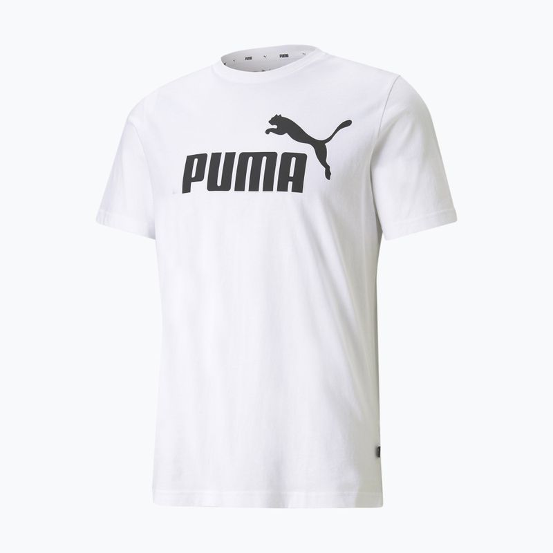 Tricou pentru bărbați PUMA Ess Logo Tee puma white