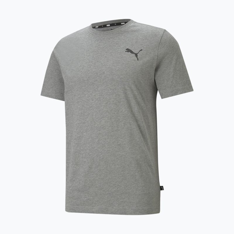 Tricou pentru bărbați PUMA Ess Small Logo Tee medium gray heather/medium gray heather/cat