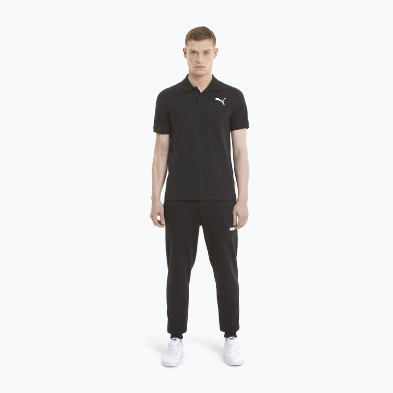 Tricou polo pentru bărbați PUMA Ess Pique Polo puma black/cat 2