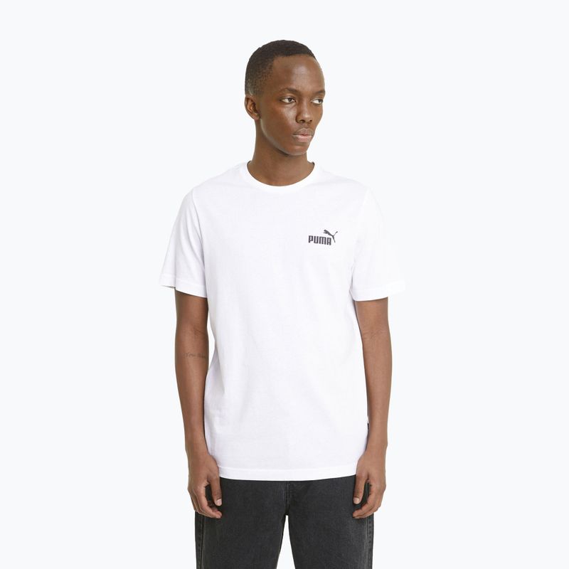 Tricou pentru bărbați PUMA Ess Small Logo Tee puma white