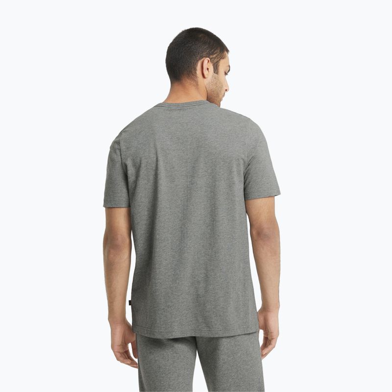 Tricou pentru bărbați PUMA Ess Logo Tee medium gray heather