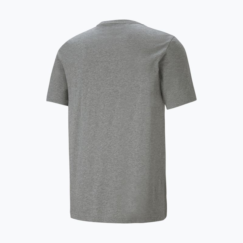 Tricou pentru bărbați PUMA Ess Logo Tee medium gray heather