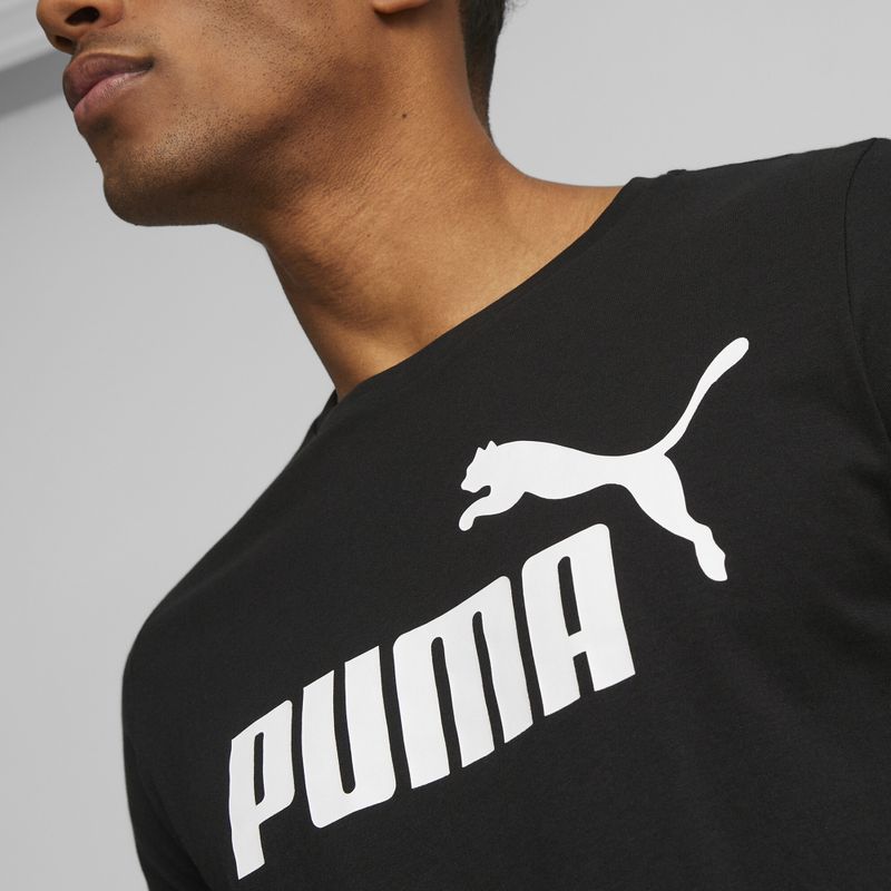 Tricou pentru bărbați PUMA Ess Logo Tee puma black 6