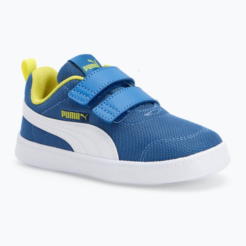 Încălțăminte pentru copii PUMA Courtflex v2 Mesh V Inf star shappire/puma white