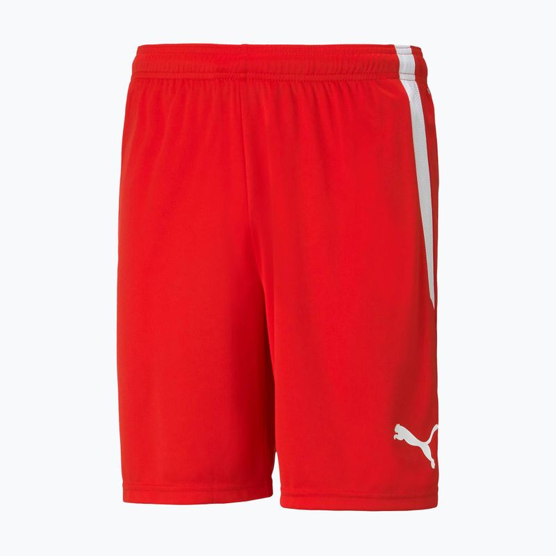 Pantaloni scurți de fotbal pentru bărbați PUMA Teamliga roșii 704924 01