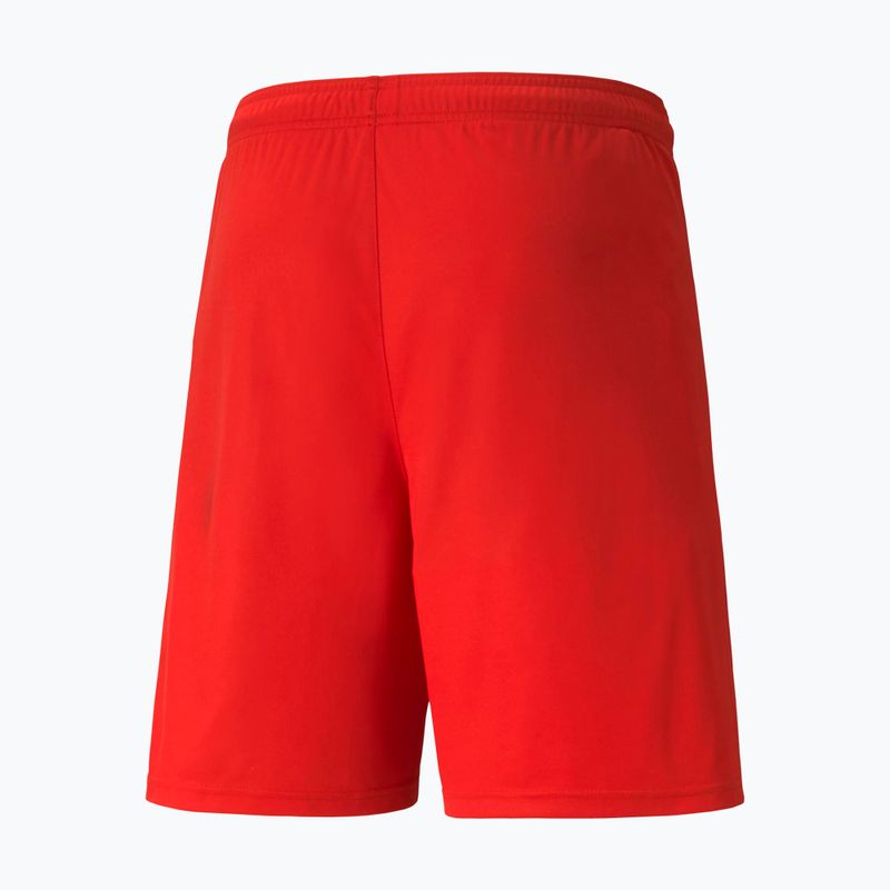 Pantaloni scurți de fotbal pentru bărbați PUMA Teamliga roșii 704924 01 2