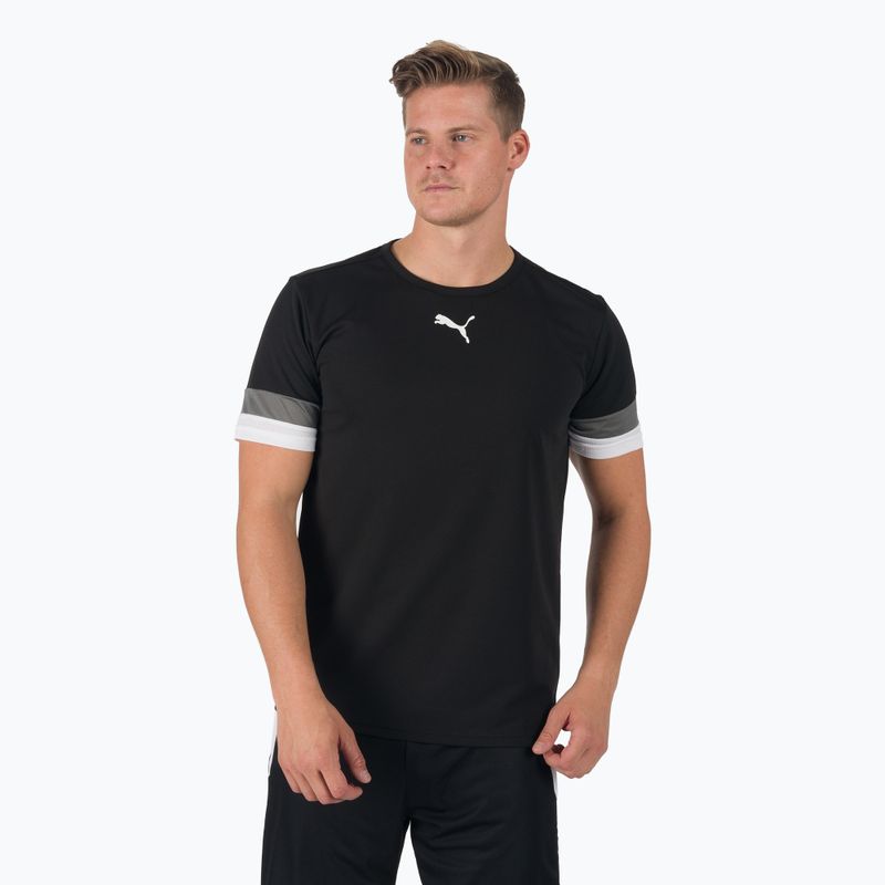 Tricou de fotbal pentru bărbați PUMA teamRISE Jersey negru 704932_03