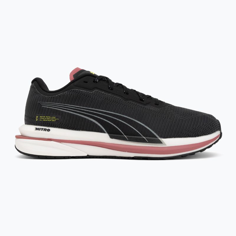 Încălțăminte de alergare pentru femei Puma Velocity Nitro WTR black/silver/yellow 2