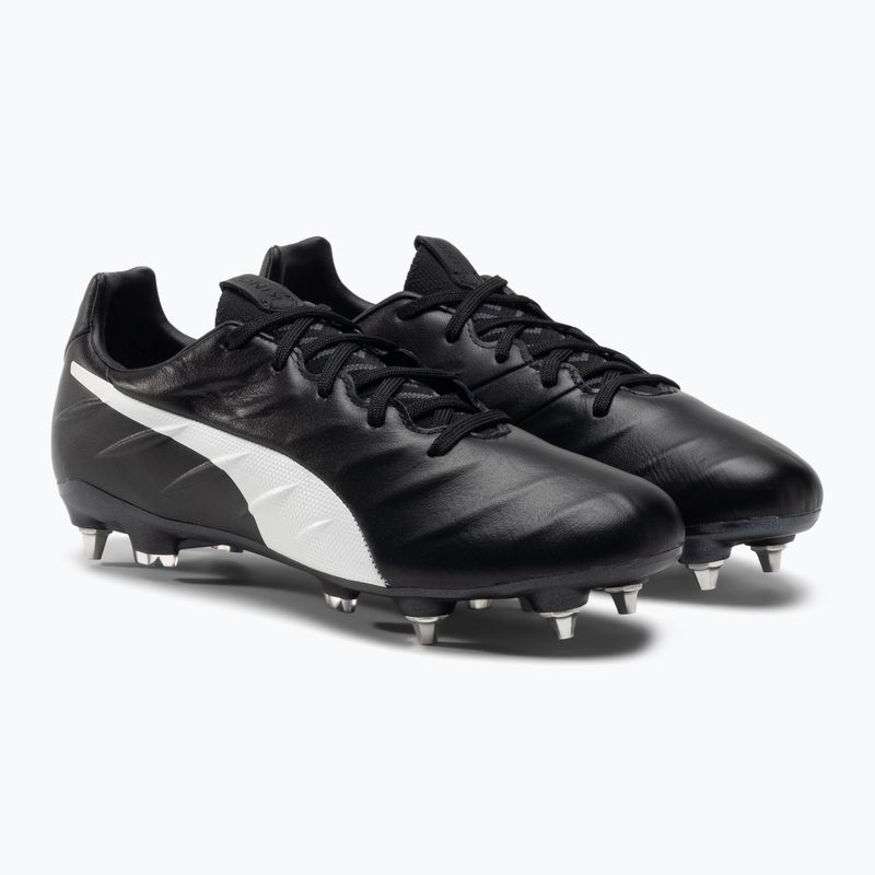 PUMA King Platinum 21 MXSG ghete de fotbal pentru bărbați negru și alb 106545 01 4