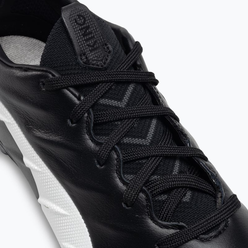 PUMA King Platinum 21 FG/AG ghete de fotbal pentru bărbați negru și alb 106478 01 7