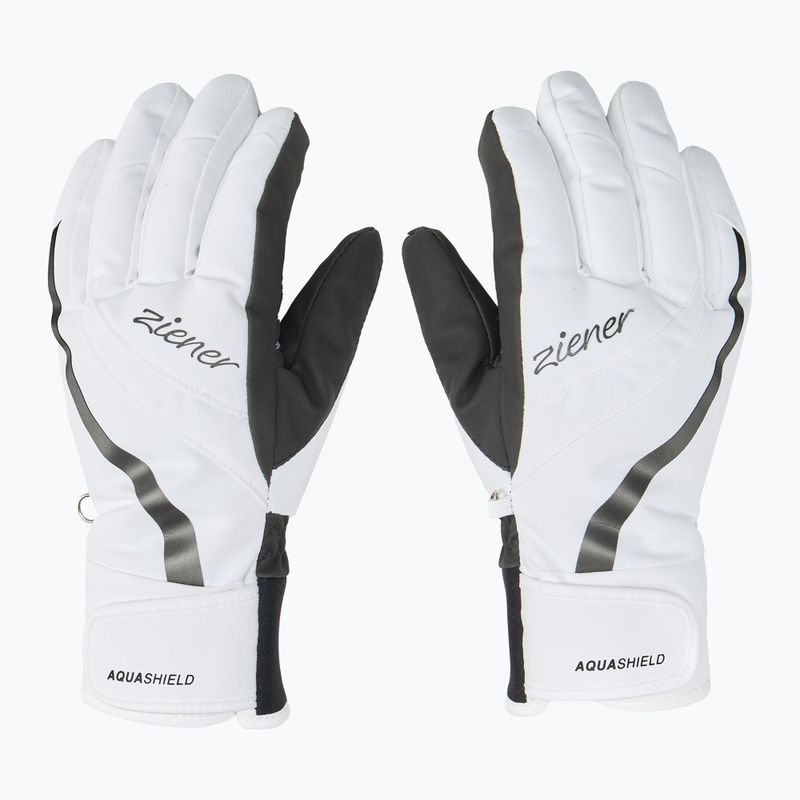 Mănuși de schi pentru femei ZIENER Kitty Aquashield white 3