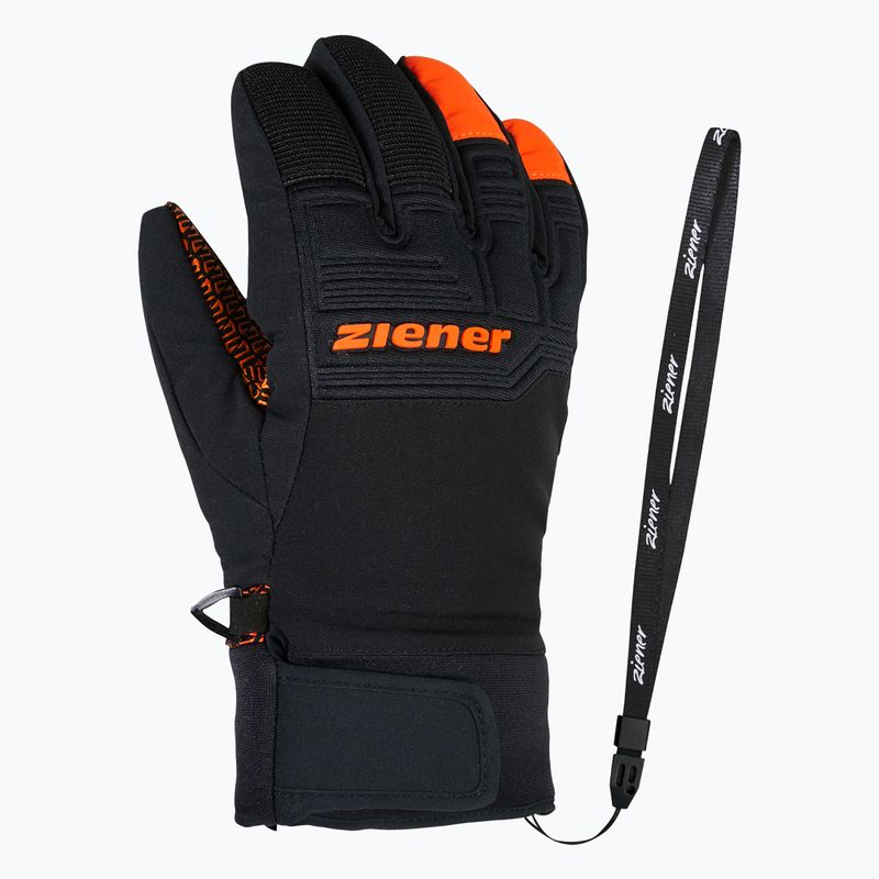 Mănuși de schi pentru copii ZIENER Lanus-Z AS PR bright orange 2