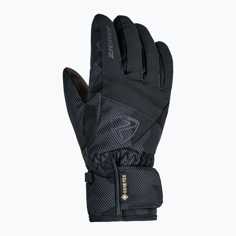 Mănuși de schi pentru copii Ziener Leif-Z GTX black/gray ink camo 2