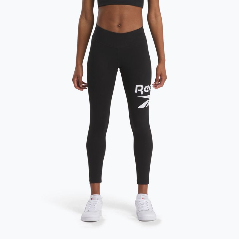 Jambiere pentru femei Reebok Identity Big Logo Bumbac negru