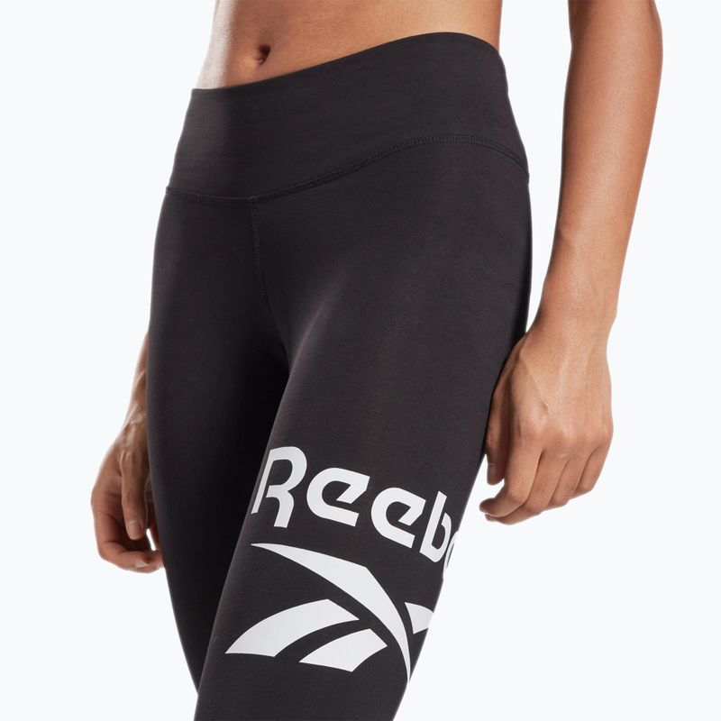 Jambiere pentru femei Reebok Identity Big Logo Bumbac negru 4