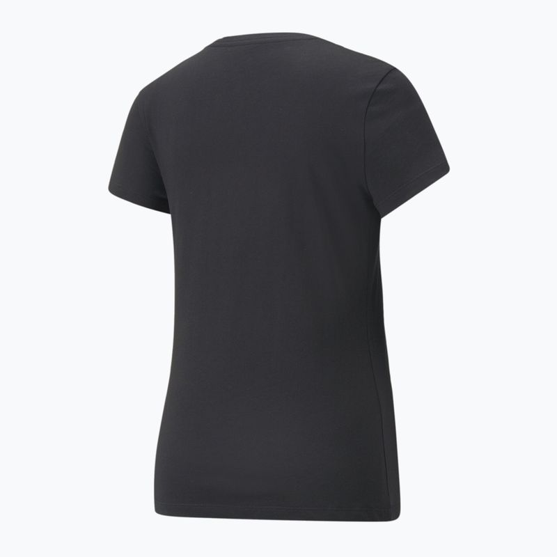 Tricou pentru femei PUMA ESS+ Metallic Logo Tee puma black/silver metallic 2