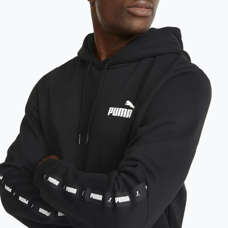 Hanorac pentru bărbați PUMA Essentials+ Tape puma black 4