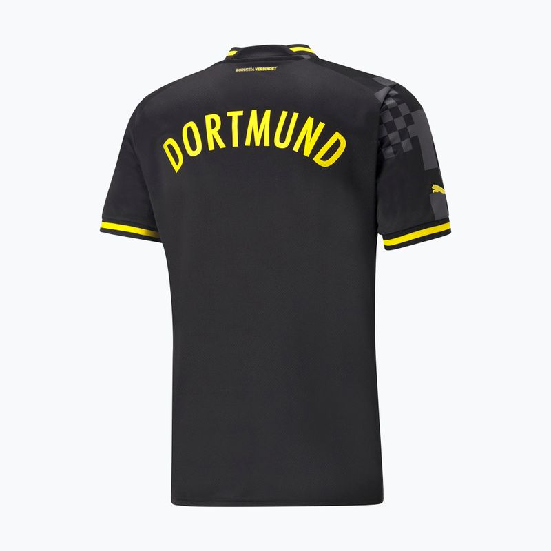 Tricou de fotbal pentru bărbați PUMA BVB Away Replica negru 765884 02 2