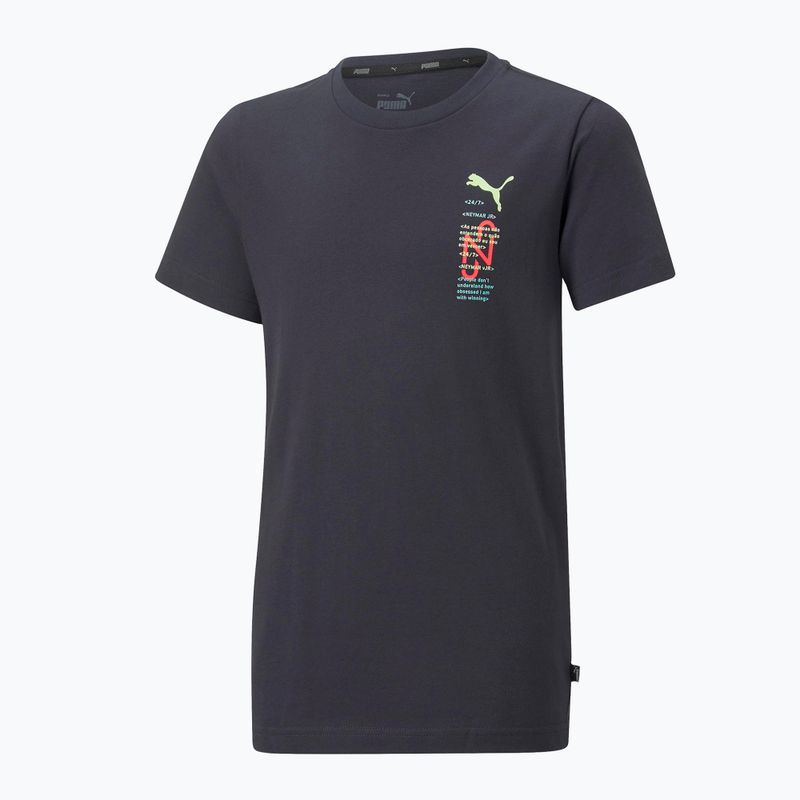 Puma Neymar Jr 24/7 Graphic tricou de fotbal pentru copii albastru marin 605775 5