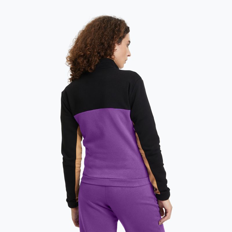 Bluză pentru femei FILA Bruckberg Track black royal purple iced coffe