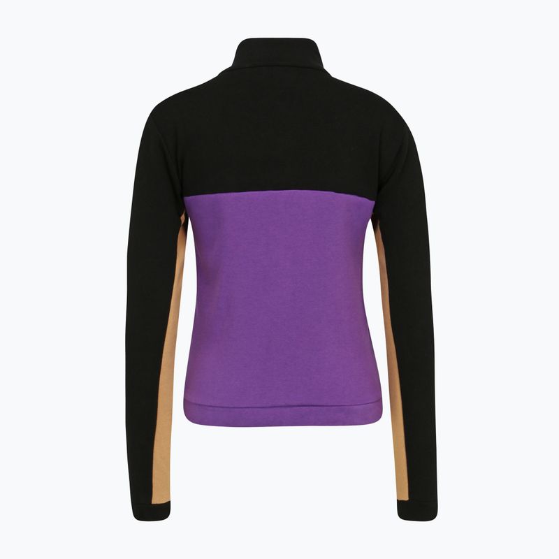 Bluză pentru femei FILA Bruckberg Track black royal purple iced coffe