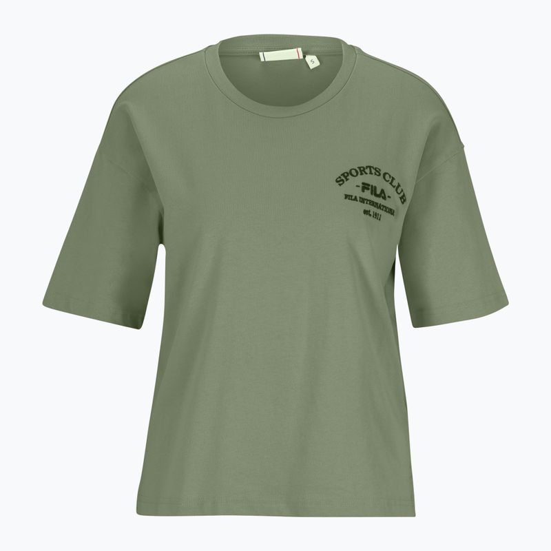 Tricou pentru femei  FILA Boms Loose Fit oil green
