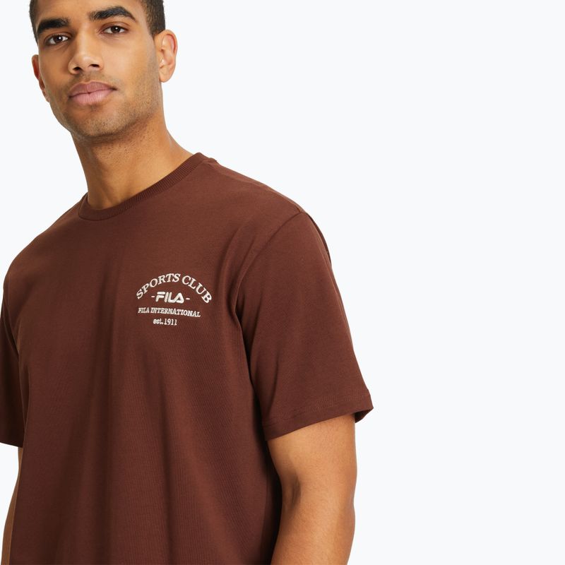 Tricou pentru bărbați FILA Berkau Loose Fit chocolate fondant 4