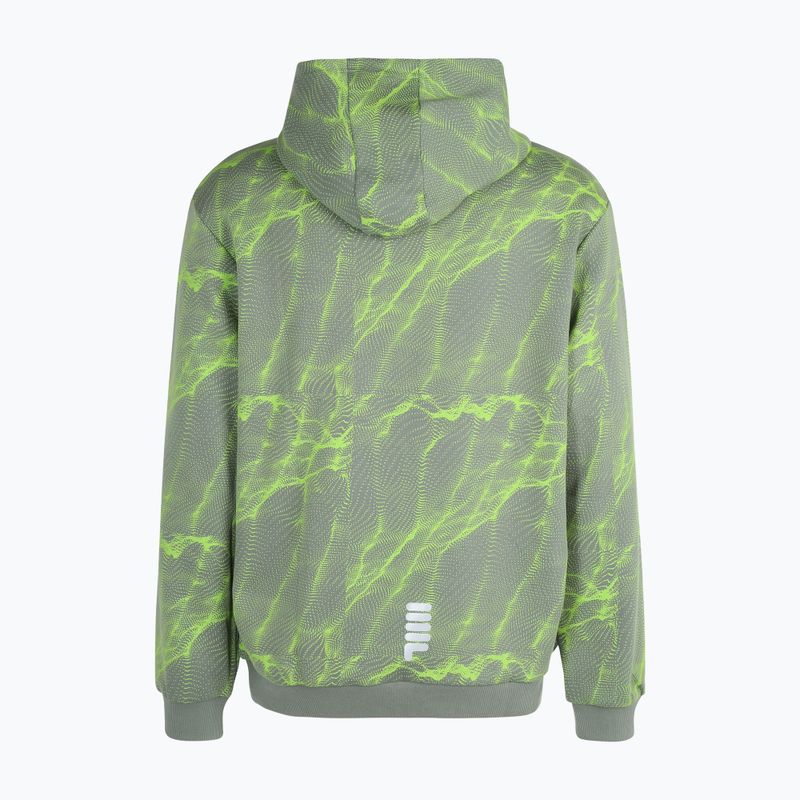 Pulover cu glugă pentru bărbați FILA Redford AOP Hoody jasmine green mars aop sweatshirt 6