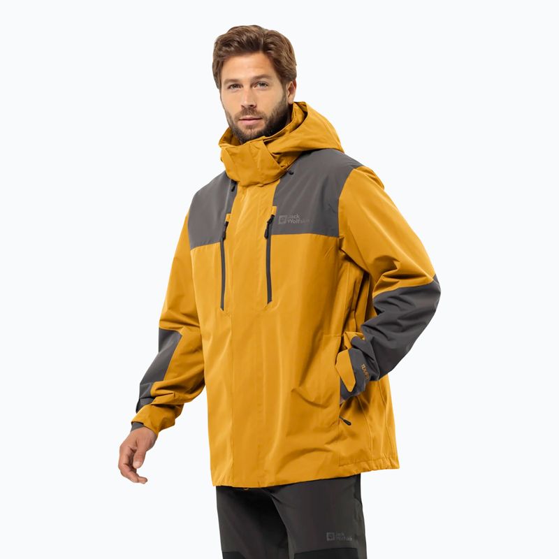 Geacă 3în1 pentru bărbați Jack Wolfskin Jasper 2L curry