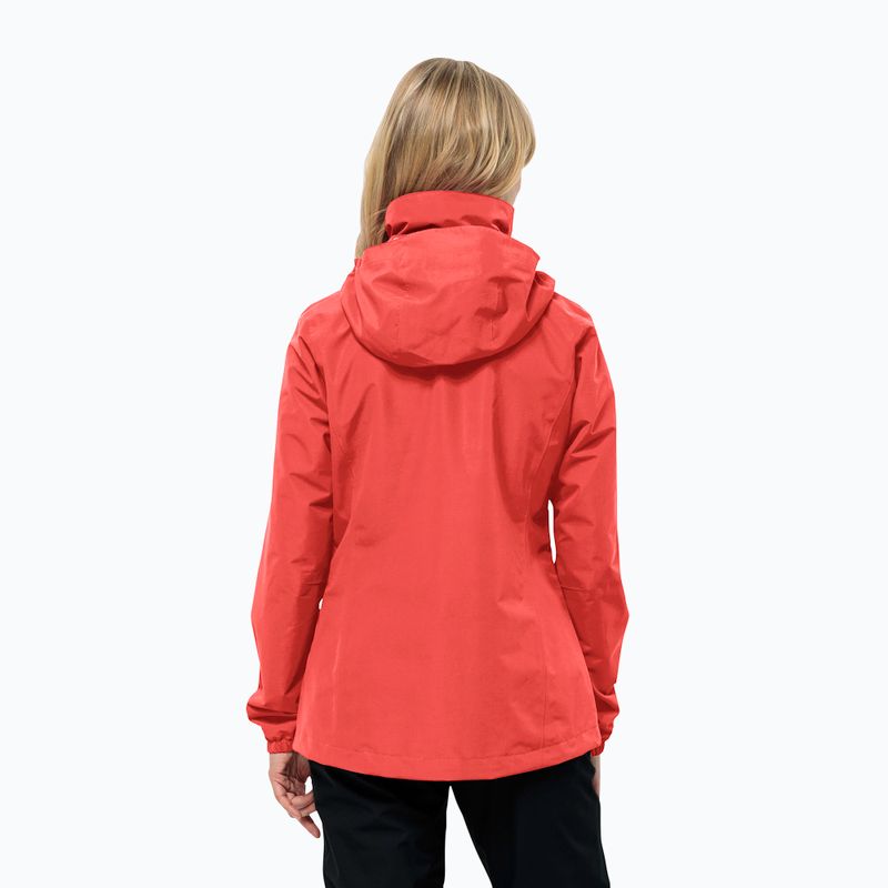 Jachetă de ploaie pentru femei  Jack Wolfskin Stormy Point 2L vibrant red 2
