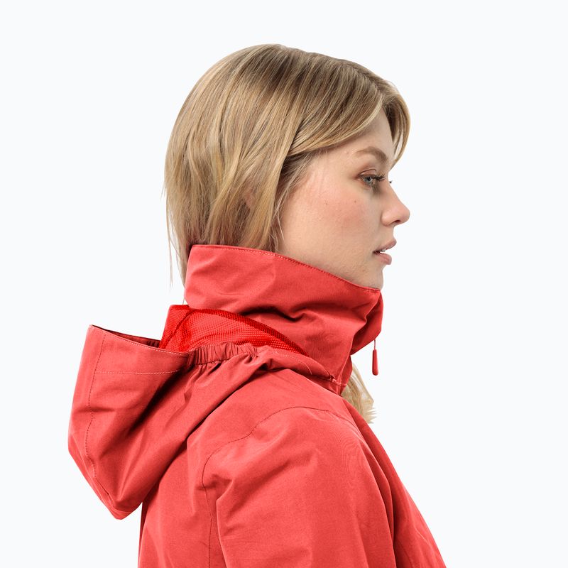 Jachetă de ploaie pentru femei  Jack Wolfskin Stormy Point 2L vibrant red 4