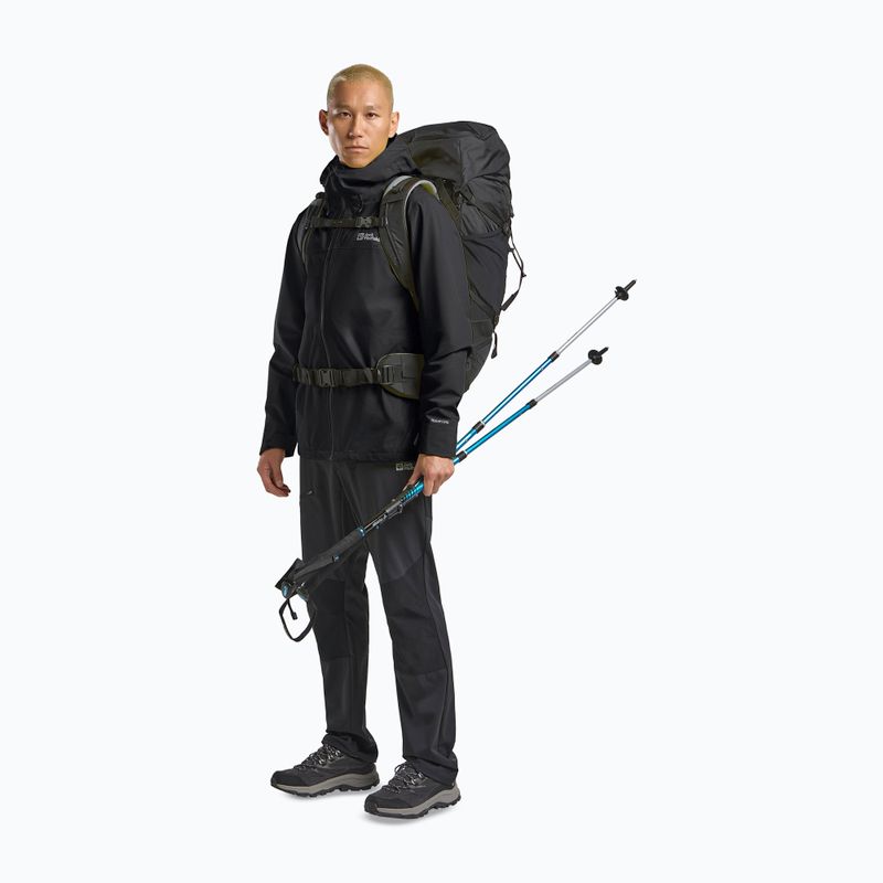 Geacă de ploaie pentru bărbați Jack Wolfskin Highest Peak 3L black 4