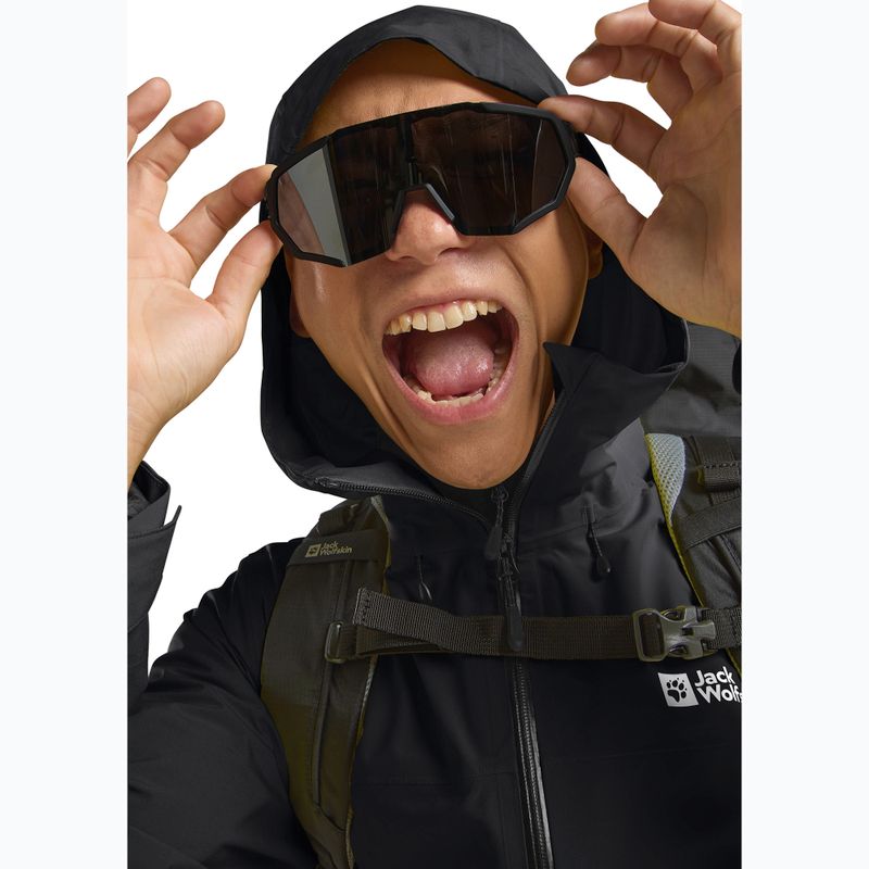 Geacă de ploaie pentru bărbați Jack Wolfskin Highest Peak 3L black 5