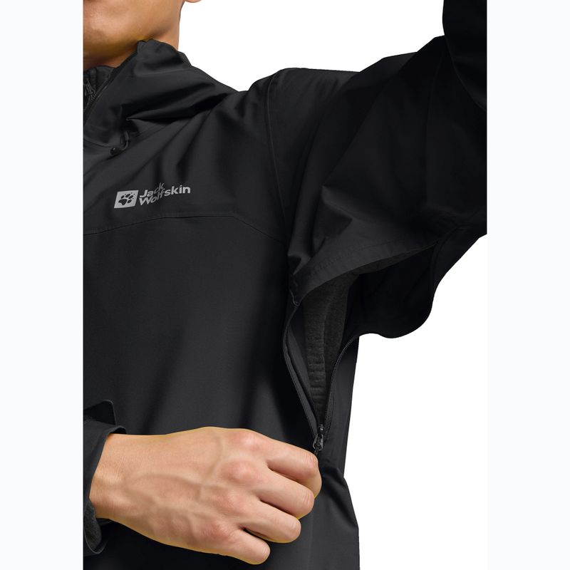 Geacă de ploaie pentru bărbați Jack Wolfskin Highest Peak 3L black 8