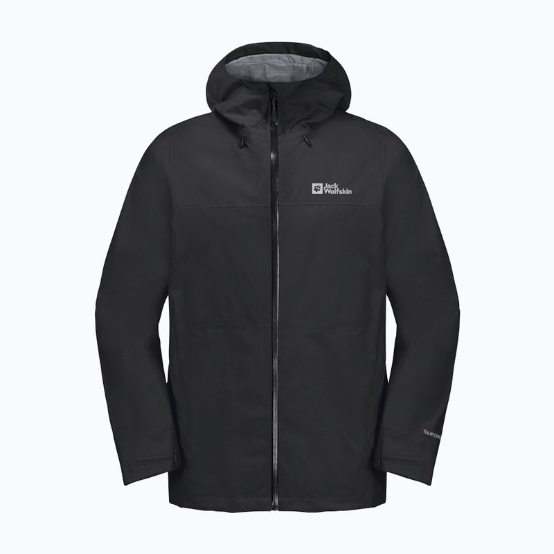 Geacă de ploaie pentru bărbați Jack Wolfskin Highest Peak 3L black 11