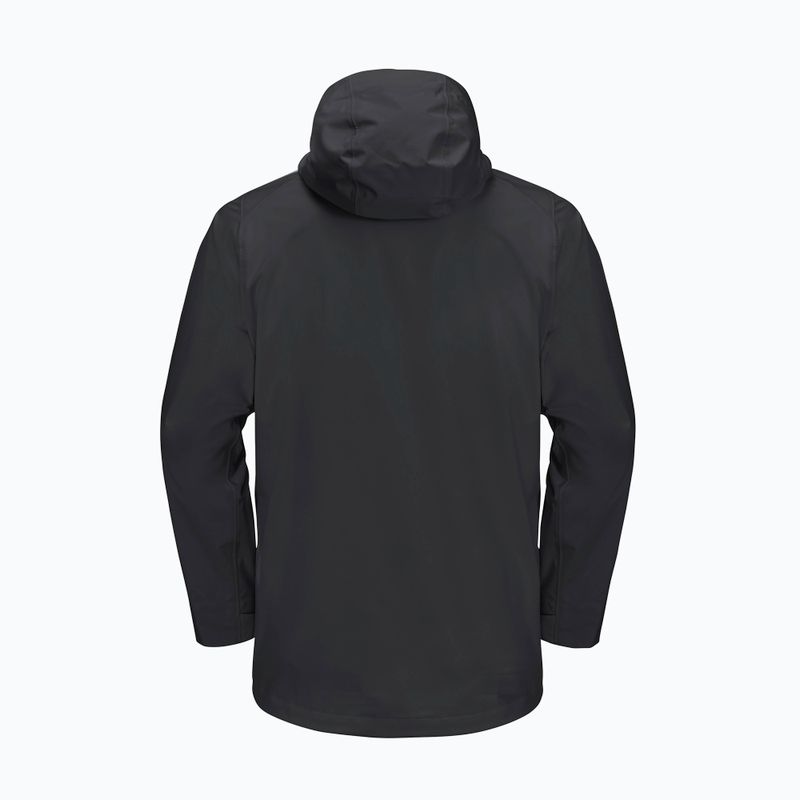 Geacă de ploaie pentru bărbați Jack Wolfskin Highest Peak 3L black 13