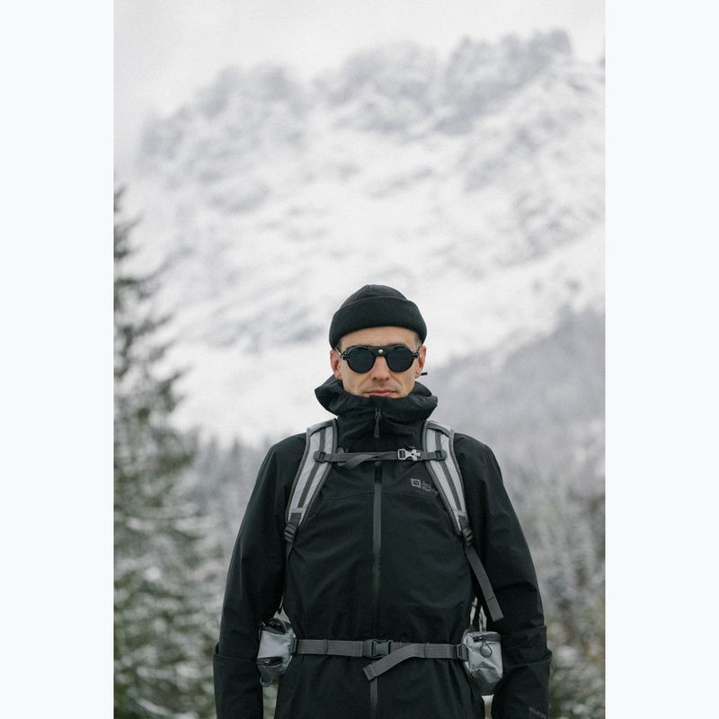 Geacă de ploaie pentru bărbați Jack Wolfskin Highest Peak 3L black 15