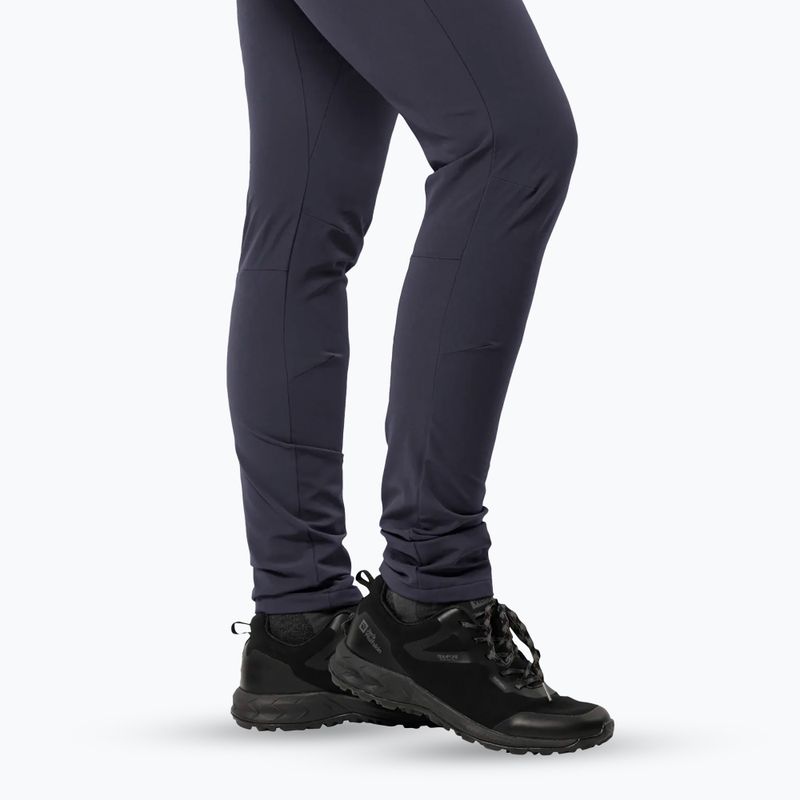 Pantaloni softshell pentru femei Jack Wolfskin Geigelstein Slim graphite 5