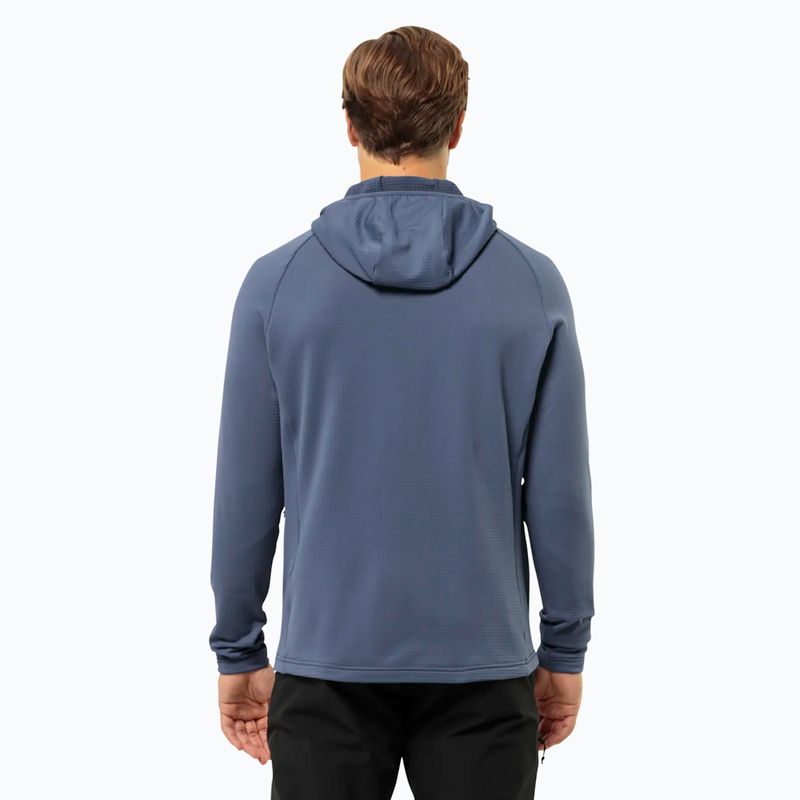 Bluză polar pentru bărbați Jack Wolfskin Kolbenberg Hooded Fz evening sky 2